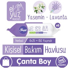 Sleepy Herbal Kişisel Bakım Havlusu Çanta Boy 6X25 (150 Yaprak)