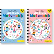 Küçük Dahiler Etkinliklerle Matematik Seti 1-2 | 4-5 Yaş Matematik Eğitimi, Okul Öncesi Sayılar ve Zeka Geliştirme Kitabı