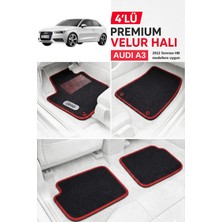 ECARTEKS Premium Quality Car Accessories Audı A3 2012 Hb Uyumlu Premium Velur Halı Paspas Takımı - Özel Topuk Destekli