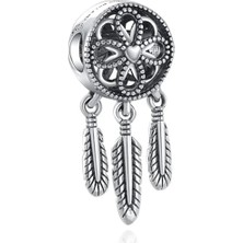Fubena Spiritüel Düş Kapanı Sallantılı 925 Ayar Gümüş Charm