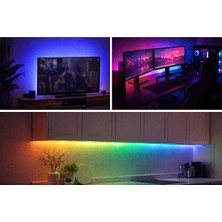 Cata Rgb Şerit LED Set 5 Metre Kumandalı Adaptörlü Tv Arkası & Ambiyans Aydınlatma