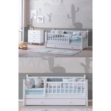 Palmera Soho Montessori 90X190 Wildbebek/çocuk Karyolası 90X190 – Zarif & Güvenli Tasarım (Yavru Karyola Dahil 80X180)