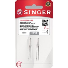 Çift Iğne 4mm (2'li Blister/14 No.) - Orta Ağırlıkta Kumaşlar Için