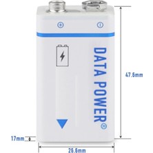 Beston 9V 1000MAH USB Şarj Edilebilir Li-Ion Batarya USB To Type-C Chargıng USB Kablolu 9V Şarj Edilebilir Pil