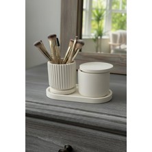 UltraMint 3'lü Makyaj ve Banyo Organizer Seti, Kapaklı Düzenleyici