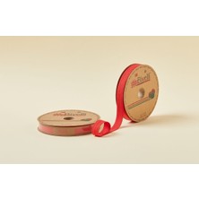 Kırmızı Biye Katlı D05, 2 cm - 25 M %65 Koton, %35 Polyester