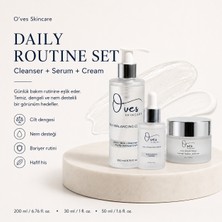 O'ves Skincare Daily Routine Set  1 Adet O’ves Skincare Daily Balancing Cleanser 200 ml + 1 Adet O’ves Skincare Daily Hydration Serum 30 ml + 1 Adet O’ves Skincare Daily Repair Cream 50 ml