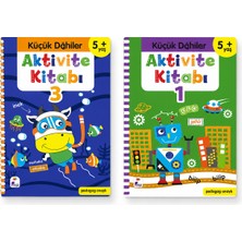 İndigo Küçük Dahiler Aktivite Kitabı 1 ve 3 Seti | 5 Yaş ve Üzeri Çocuklar Için Eğitici Etkinlik Kitapları | Pedagog Onaylı