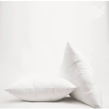 La Mehser Premium Orta Sert 2li Set Silikon Yastık 50X70 Uyku Yastığı Otel Yastığı 800GR Silikon Elyaf Dolgu
