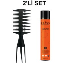 New Estela Profesyonel Çatal Tarak & Ac Class Saç Spreyi 400ML