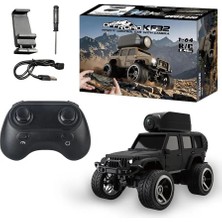 İnwelt Mini Kamera Arabalı Rc Off-Road Araç KF32 1:64, Fpv Canlı Görüntü Aktarımı, Uygulama Kontrollü Uzaktan Kumandalı, Tırmanıcı Güçlü Motorlu Oyuncak Araba, Uzun Pil Ömrü Hediyelik