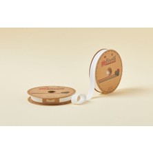 Ekru Biye Katlı 2 cm 25M - %65 %35 Polyester