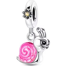Fubena Sevimli Pembe Salyangoz Sallantılı Charm