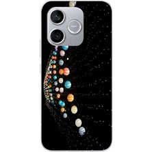 Le Balvo Honor 600 Lite Uyumlu Gezegenlerin Dansı Baskılı Silikon Kılıf