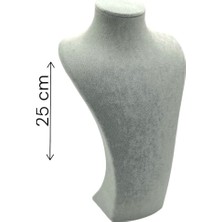 UltraMint Elisa Kolye Mankeni Takı Standı 25 cm Gri, Şık ve Kullanışlı Tasarım