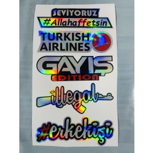 İşcan Motor Hologram Araba ve Motosiklet Sticker Araba Cam Yazı Hologram Sticker