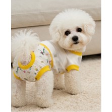 TrendyPati Dişi Köpek Regl Külodu ve Tshirt Takımı – Ayarlanabilir, Yıkanabilir, Hijyenik Köpek Külodu