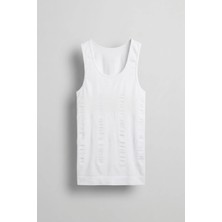 Abluka Online Erkek Slim Fit Vücut Şekillendirici Esnek Korse Atlet Beyaz