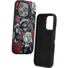 Colezium Onegif  Iphone 16 Pro Max Flower Series Magsafe Kapak - Siyah