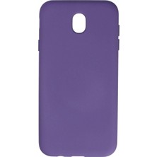 Marsilyan™- Samsung Galaxy J7 Pro / J730 Kılıf Nano Içi Kadife Silikon - Mor