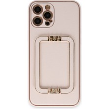 Mudanis Iphone 12 Pro Kılıf Coco Elit Kapak - Pudra
