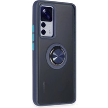 Colezium Mi 12T Pro Kılıf Montreal Yüzüklü  Kapak - Lacivert