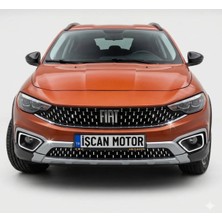İşcan Motor Egea Cross Ön Panjur Sticker Set Krom Nikelaj