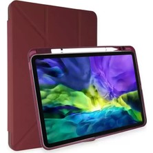 Motto Ticaret Newface Apple Ipad Air 4 10.9 Kılıf Kalemlikli Mars Tablet Kılıfı - Mürdüm