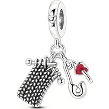 Fubena Örgü ve Iğnesi Sallantılı Charm