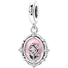 Fubena Aynadaki Pembe Gül Sallantılı Charm