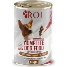 Roi Yüksek Proteinli Dana Etli Yetişkin Köpek Konservesi 415 gr x 24 Adet,%95 Hayvansal Protein