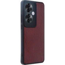 Colezium Reno 11F Kılıf Aras Deri Kapak - Bordo
