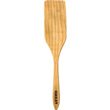 Rikkat Ahşap Iroko Ağacı El Yapımı Ahşap Spatula - Masif Tahta Kaşık