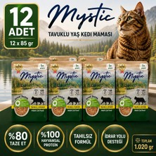 Mystic Tavuklu Tahılsız Üriner Sistem Destekleyici Yaş Kedi Maması 85 gr x 12 Adet