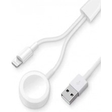 Marsilyan™- AC08 2in1 Kablosuz Şarj Apple Watch 1/2/3/4/5/6/7/8/se