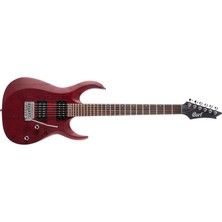 Cort X100 Opbc Elektro Gitar Open Pore Black Cherry (Hh)