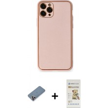 Pileli Store Pilelistore™ iPhone 11 Pro Max Kılıf Yadigar Klasik - Siyah Mat Seramik Nano Ekran Koruyucu + Metal Kamera Lens Koruma Cam - Mr
