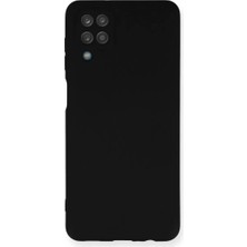 Renas Store Newface Samsung Galaxy A12 Kılıf Nano Içi Kadife Silikon - Siyah
