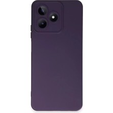 Renas Store Newface Realme C53 Kılıf Nano Içi Kadife Silikon - Mor