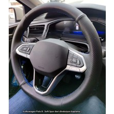 Stilix Garage Volkswagen Golf 8 Caddy 2022-2025 Araca Özgü Dikmeli Direksiyon Kılıfı F1 Olmayan Araçlara Uygundur
