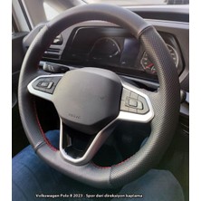 Stilix Garage Volkswagen Golf 8 Caddy 2022-2026 Araca Özgü Direksiyon Kılıfı F1 Olmayan Direksiyonlara Uygundur