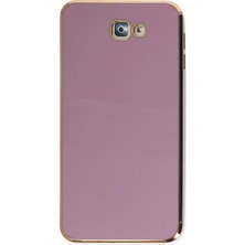 Marsilyan™- Samsung Galaxy J7 Prime Kılıf Volet Silikon - Mor