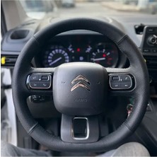 Stilix Garage Citroen Berlingo 2022 Araca Özel Direksiyon Kılıfı (Plastik Direksiyona Uyumludur)
