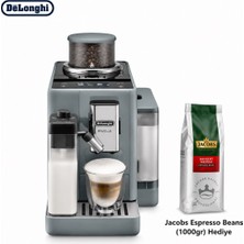 DeLonghi Tam Otomatik Gri Kahve Makinesi, Dokunmatik Ekran, Taze Öğütme, Sütlü Içecekler ve Kişisel Kahve Rutini Için Güçlü Performans Odaklı Kullanım Pratik Kullanım, Kolay Temizlik ve Kompakt Mutfak Uyumuyla