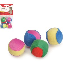 Camon Catnipli Renkli Kedi Oyun Topu 4 cm 4'lü Paket