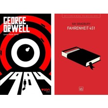 Akm Kitap Can Yayınları 1984 ve Ithaki Yayınları Fahrenheit 451 Ray Bradbury Seti 2 Kitap