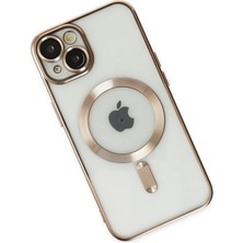 Hace Bazaar Mey Ithalat®  iPhone 14 Kılıf Kross Magneticsafe Kapak - Gold