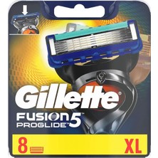 Gümrük Bey Gillette Fusion 5 Proglide Yedek Tıraş Bıçağı 8'li Xl Paket