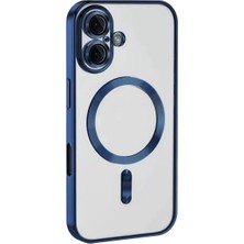 Hace Bazaar Mey Ithalat®   iPhone 16 Kılıf Kross Magneticsafe Kapak - Lacivert