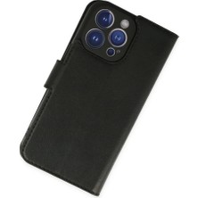 Hace Bazaar Mey Ithalat®  iPhone 14 Pro Kılıf Trend S Plus Kapaklı Kılıf - Siyah
